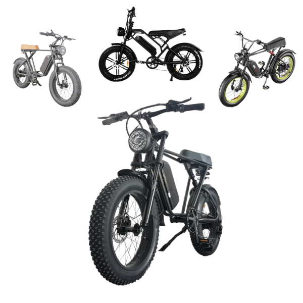 Elektrische Fiets 250W & 1000W, 17.5Ah & 20Ah eBike - 20 Inch met Dikke Banden, Unisex Elektrische Stads- en Mountainbike